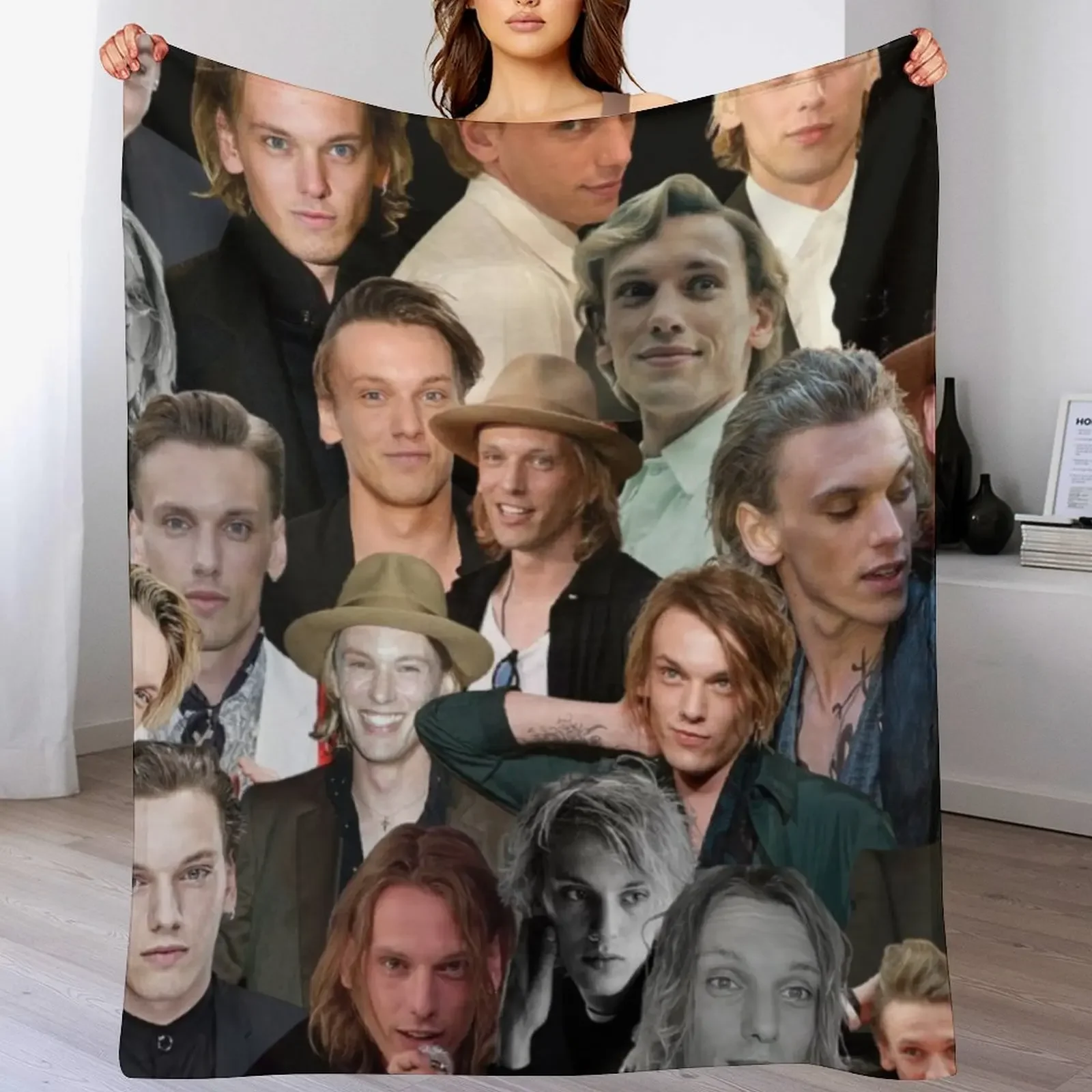 

Jamie Campbell Bower photo collage Throw Blanket For Baby christmas gifts Thermals For Travel Weighted Blankets