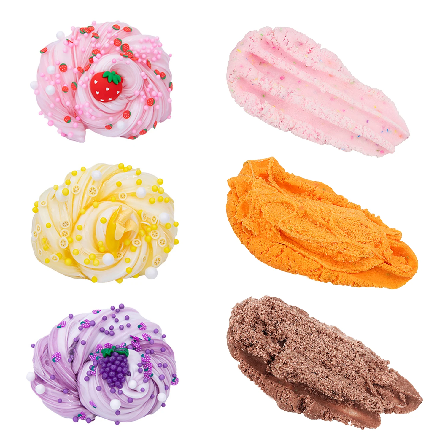 Safe and non-toxic crystal mud slime cloud silk mud,with a fruity taste and pleasant odor,DIY youth pressure relief handmade toy