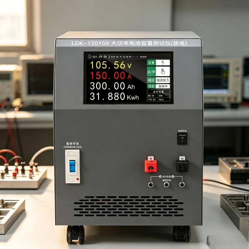 High Precision Industrial 150A Battery Discharge Capacity Tester 120V for Lead Acid Lithium Battery Truck RV New Energy Vehicle