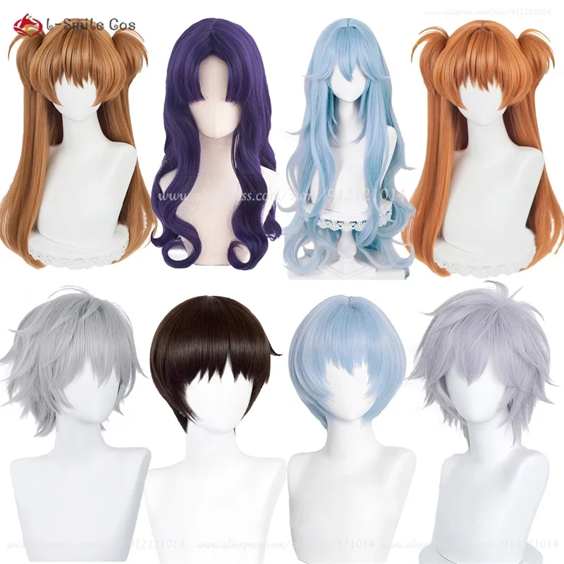 

High quality anime Eva cosplay Asuka Langley Soryu Rei Ayanami Kaworu Nagisa Misato Katsuragi Shinji Ikari cosplay wig Eva wigs