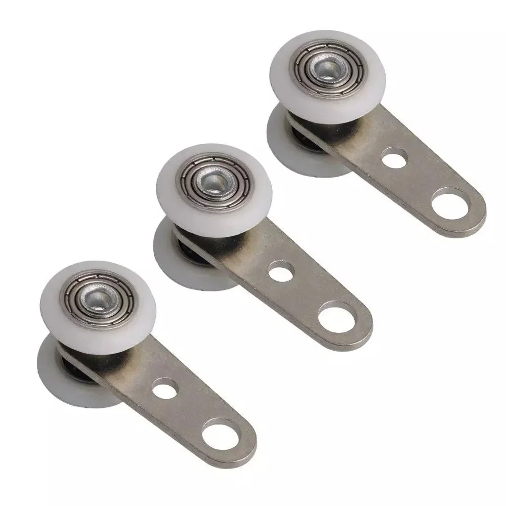 

2" Universal Crib Swivel Castors Cabinet Clamp with Brake Wheels Nylon Furniture Supports for Chairs Baby Bed Trolley