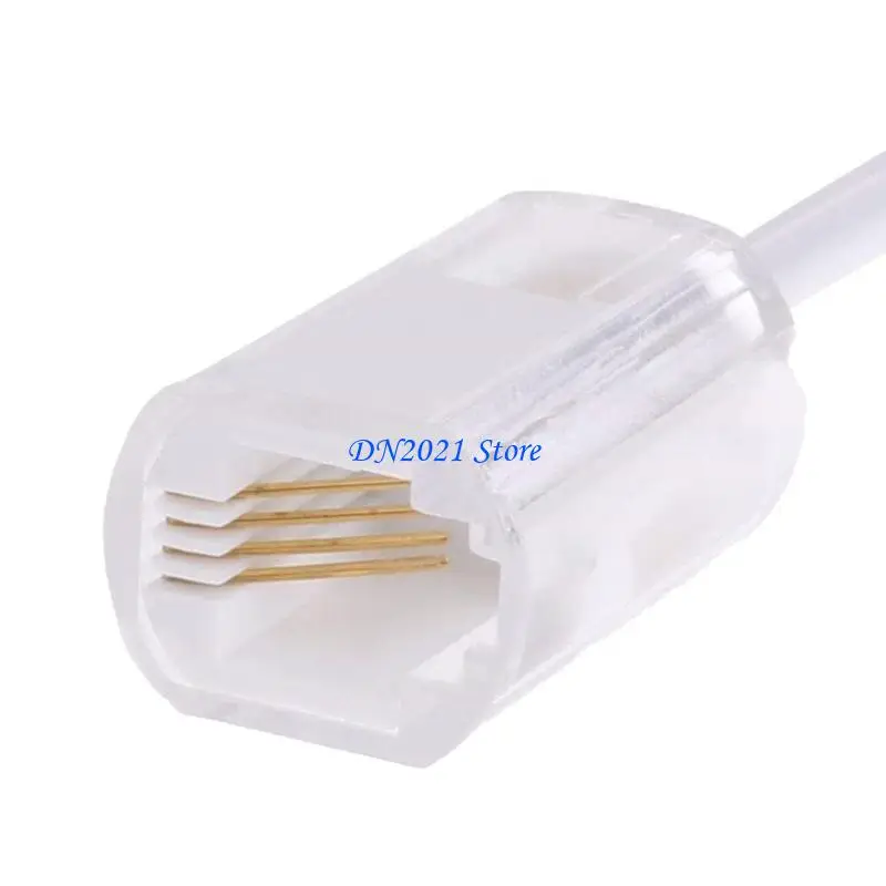 F3KE RJ9 Telephone Line Detangler Twist Proof Phone Cord Untangler 360 degree Rotate for Home and Office Connection Easily