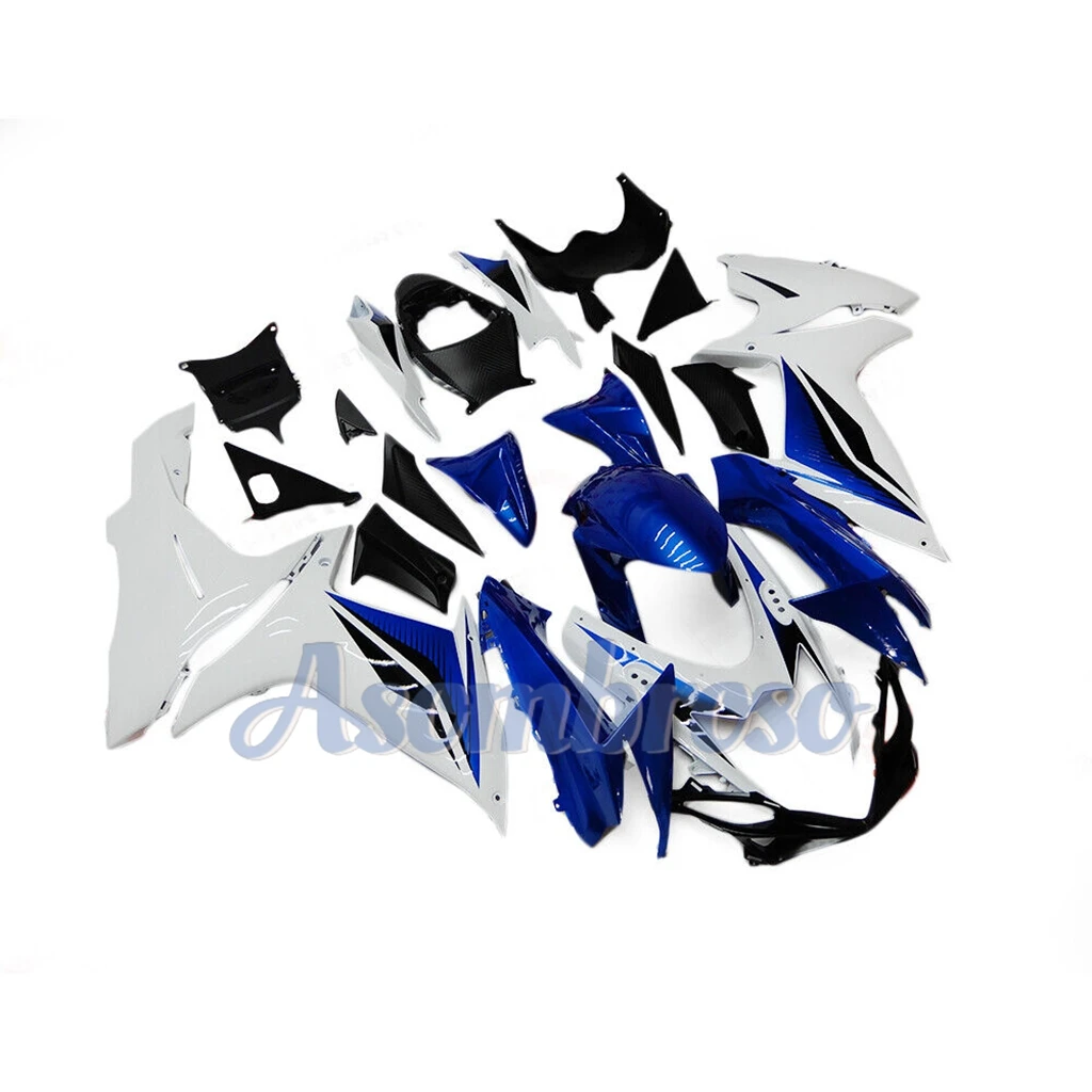 Motorcycle Fairing Kit Suitable for Suzuki GSXR600 2011-2020 2019 Blue white set GSXR750 12 13 14 15 16 17 18