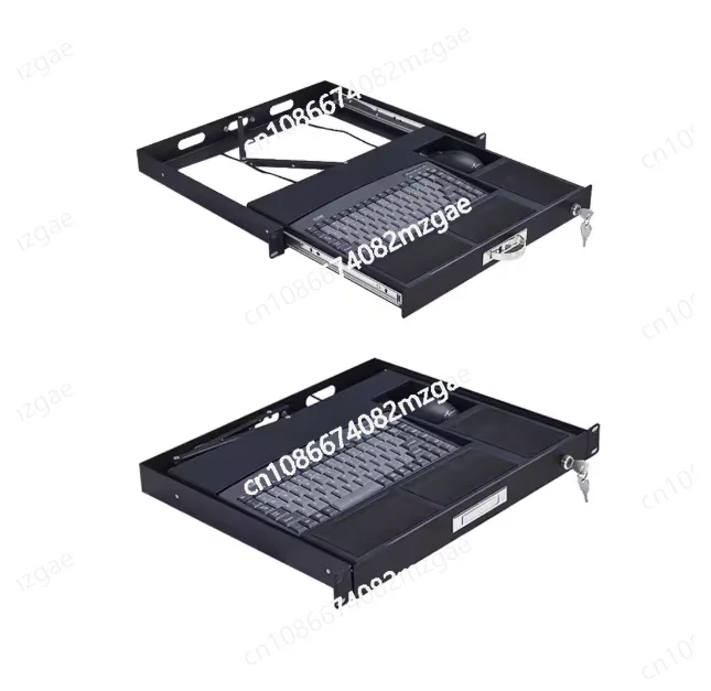 

19-Inch 1U Rack Is Industrial Keyboard Tray Drawer USB Industrial Keyboard