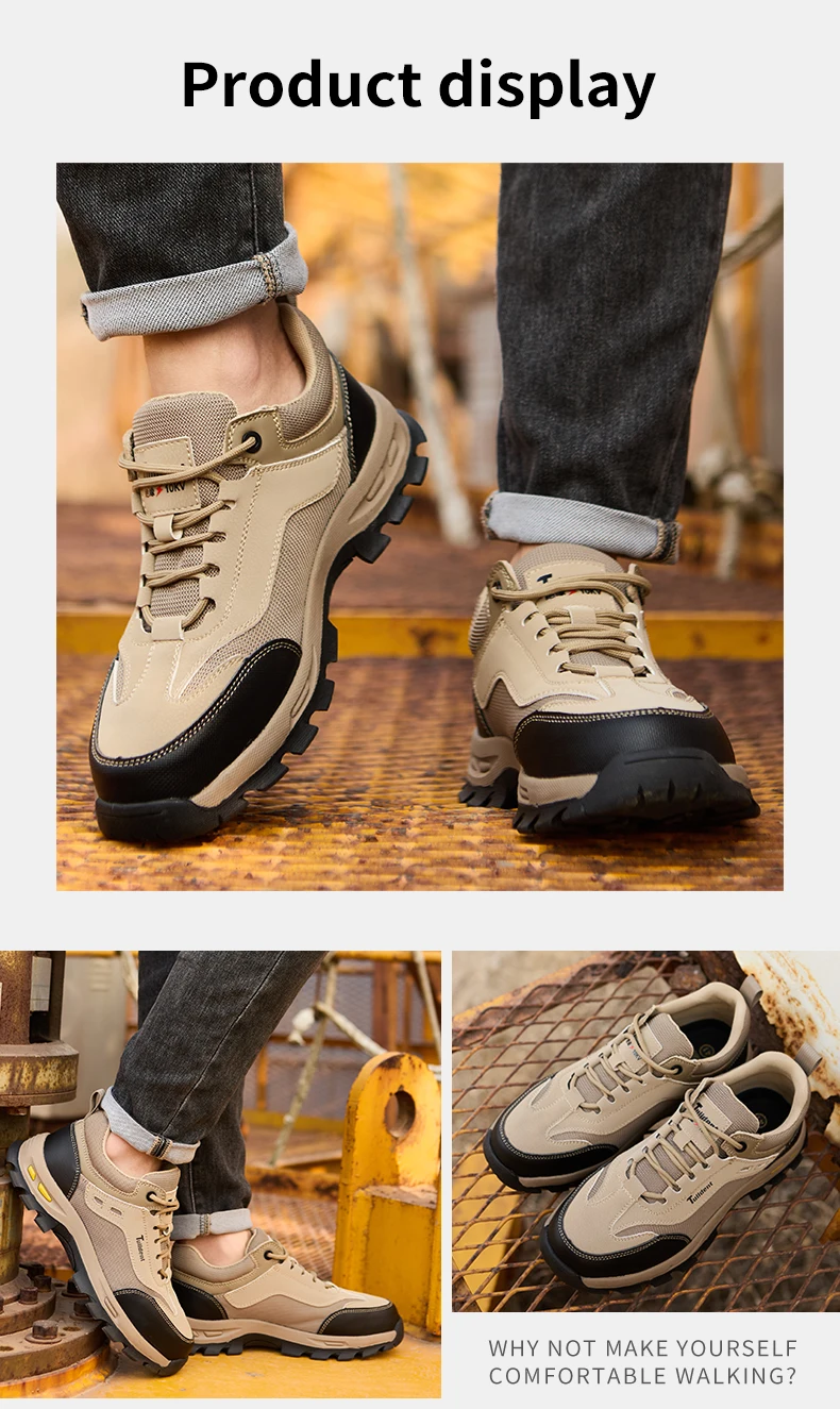 Neue Sicherheitsschuhe, Herren-Schutzschuhe, Arbeitsschuhe mit Schutz gegen Aufprall und Durchstich, Isolierte Schuhe, Arbeitsschutzstiefel – Detail 13