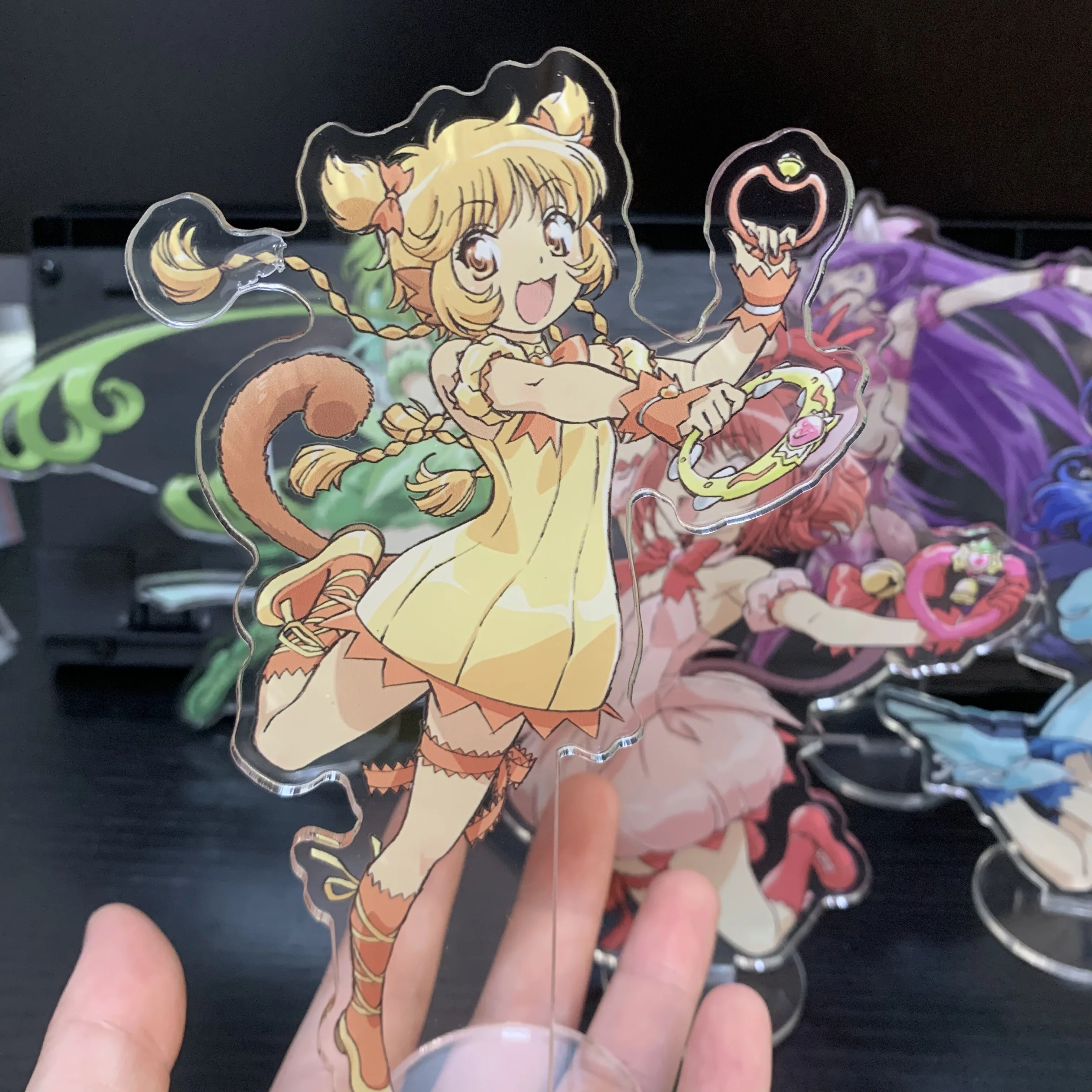 Tokyo Mew Mew Anime figure Momomiya Ichigo acrilico stand Aizawa Minto personaggio modello piatto scrivania decorazione in piedi segno fan giocattoli