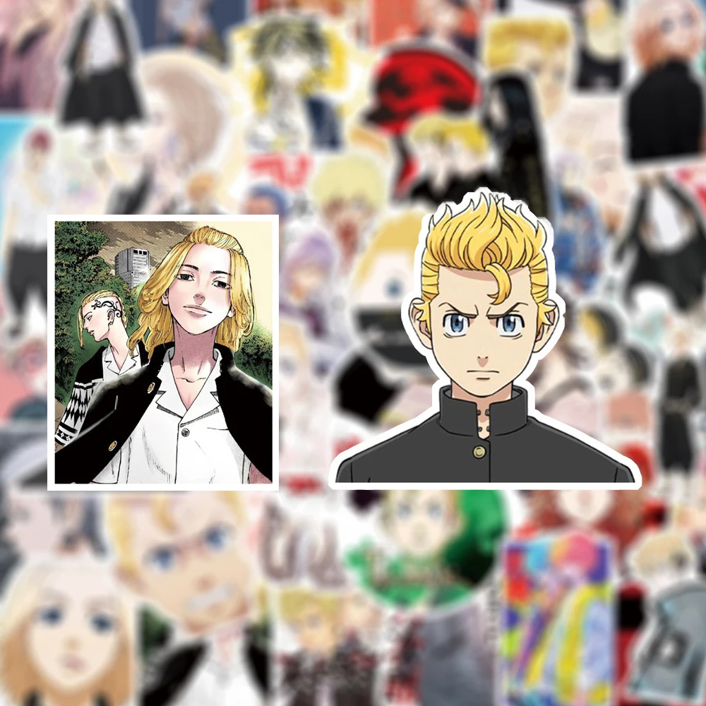 

10/30/50pcs Tokyo Revengers Anime Graffiti Stickers Cartoon Waterproof DIY Skateboard Notebook Phone Classic Manga Decals Decor