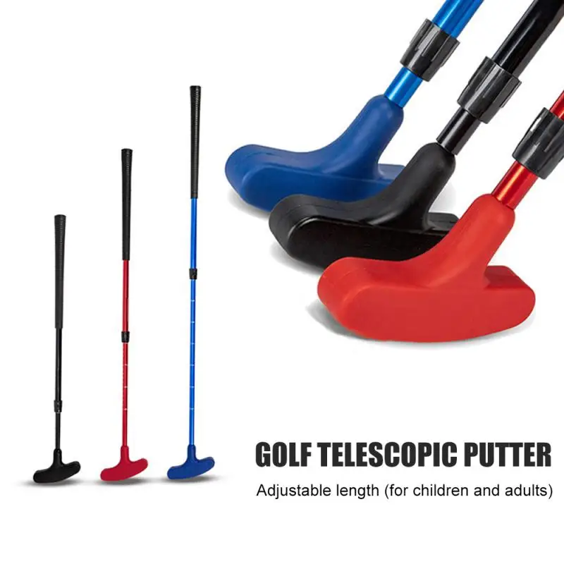 1pc Kids Adults Golf Putter Club Children Double Side Mini Rubber Head Putter Equipment Fitness Golf Toys For Golf Games