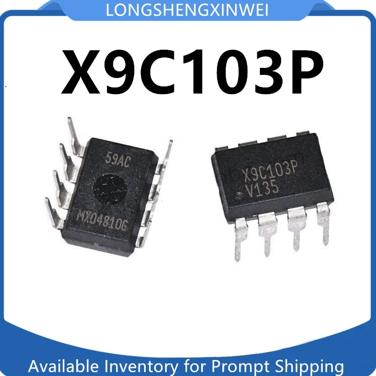 1PCS X9C103 X9C103P New Direct Insertion DIP8 Digital Potentiometer IC Chip Original