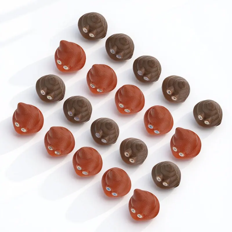 

20Pcs Realistic Poop Prank Props Creative Lifelike Design for Party Pranks Bathroom Kitchen Pool Bedroom Decor Halloween April