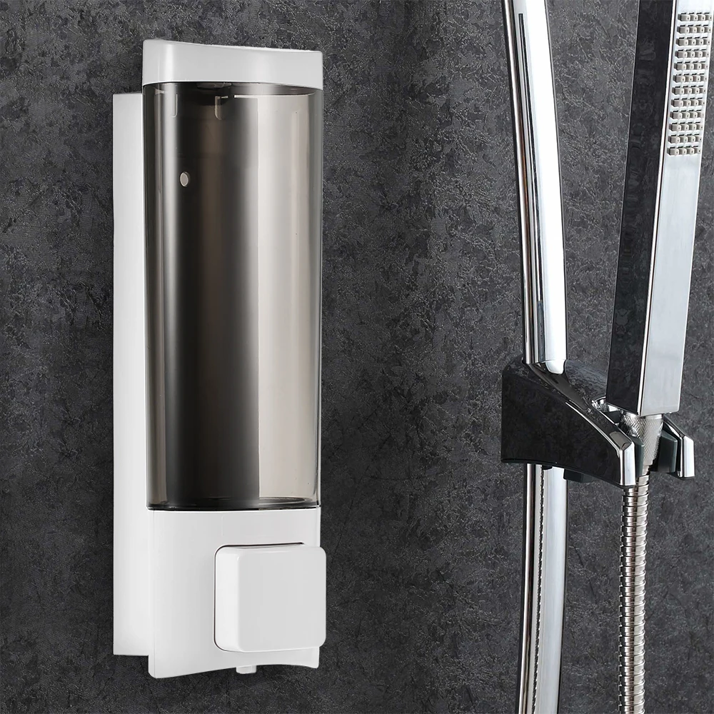 Soap Dispenser Wall Mount Liquid Shampoo Shower Gel Dispenser Hand Cleanser Washroom Lotion for Bathroom Restroom Hotel 200ml