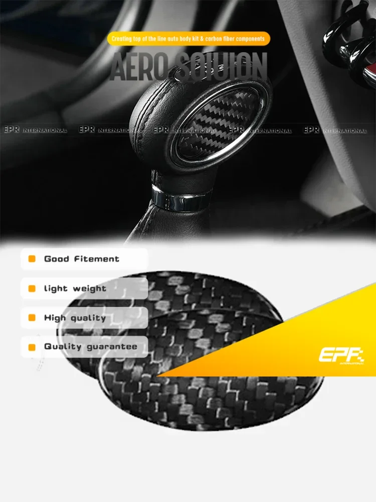 

Car Accessories Fit for Mini Cooper F56 Gear Knob Trim 2Pcs - Compatible with Mini Style Upgrade Interior Trim Kit