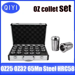 A Set OZ25 OZ32 Chuck Collet 3 4 8 10 12 16 18 20 25mm 1/4 1/8 3/8 3/4 1 Inch a set CNC Spring Lathe Milling Collet Chuck Lathe