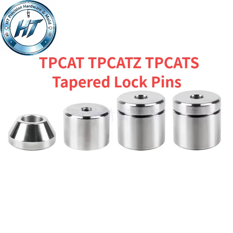 2PCS SKD11 HRC58-62 TPCAT TPCATZ TPCATS Tapered Lock Pins Precision Mold Tapered Interlocks for Injection Mold Accessories