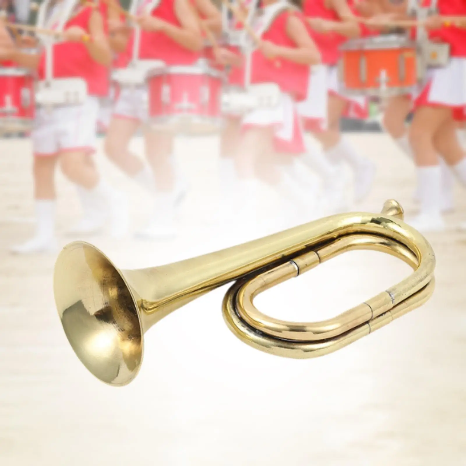 Blowing Trumpet Prop Instrument Solid Copper Bugle Designed For Loud Clear Sound In Outdoor Events Which Makes Sound