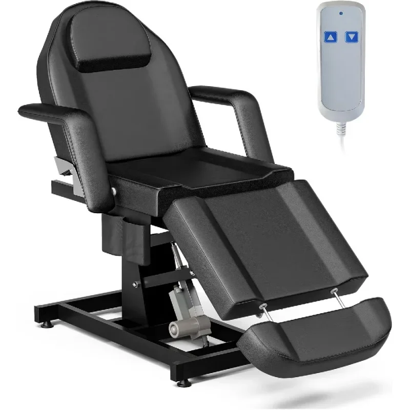 Electric Height Adjustable 21'' - 33'' Massage Table, 73'' - 79'' Length Adjustable Tattoo Chair For Tall Clients