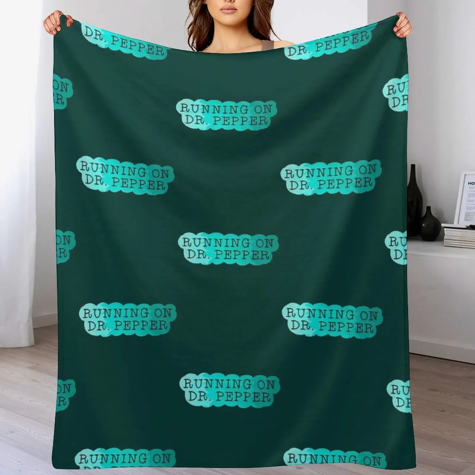 

Dr Pepper! Throw Blanket Retros Sofas Thermal Plaid Blankets