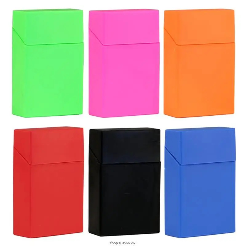 Multi Color Plastic Cigarette Box Portable Thin Cigar Case Pocket Smoking Holder Anti-Collision Storage Container Ma22 Dropship