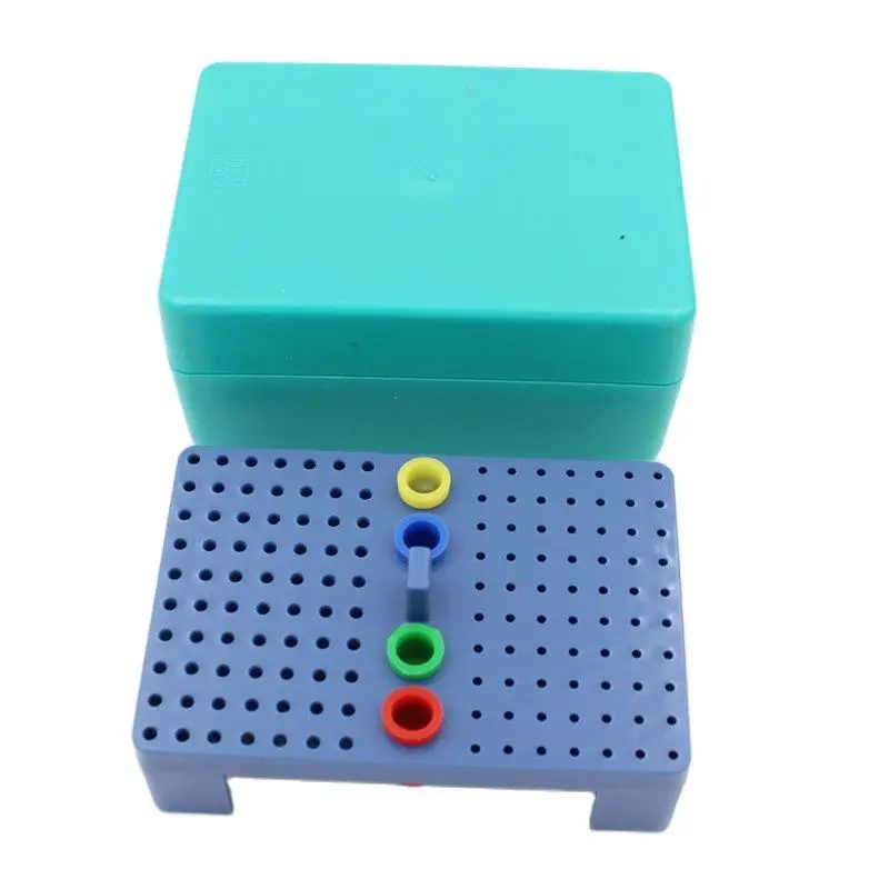 160 Holes Dental Plastic Diamond Burs Sterilization Box Endodontic Files Case Multi-function  Dentist Tools