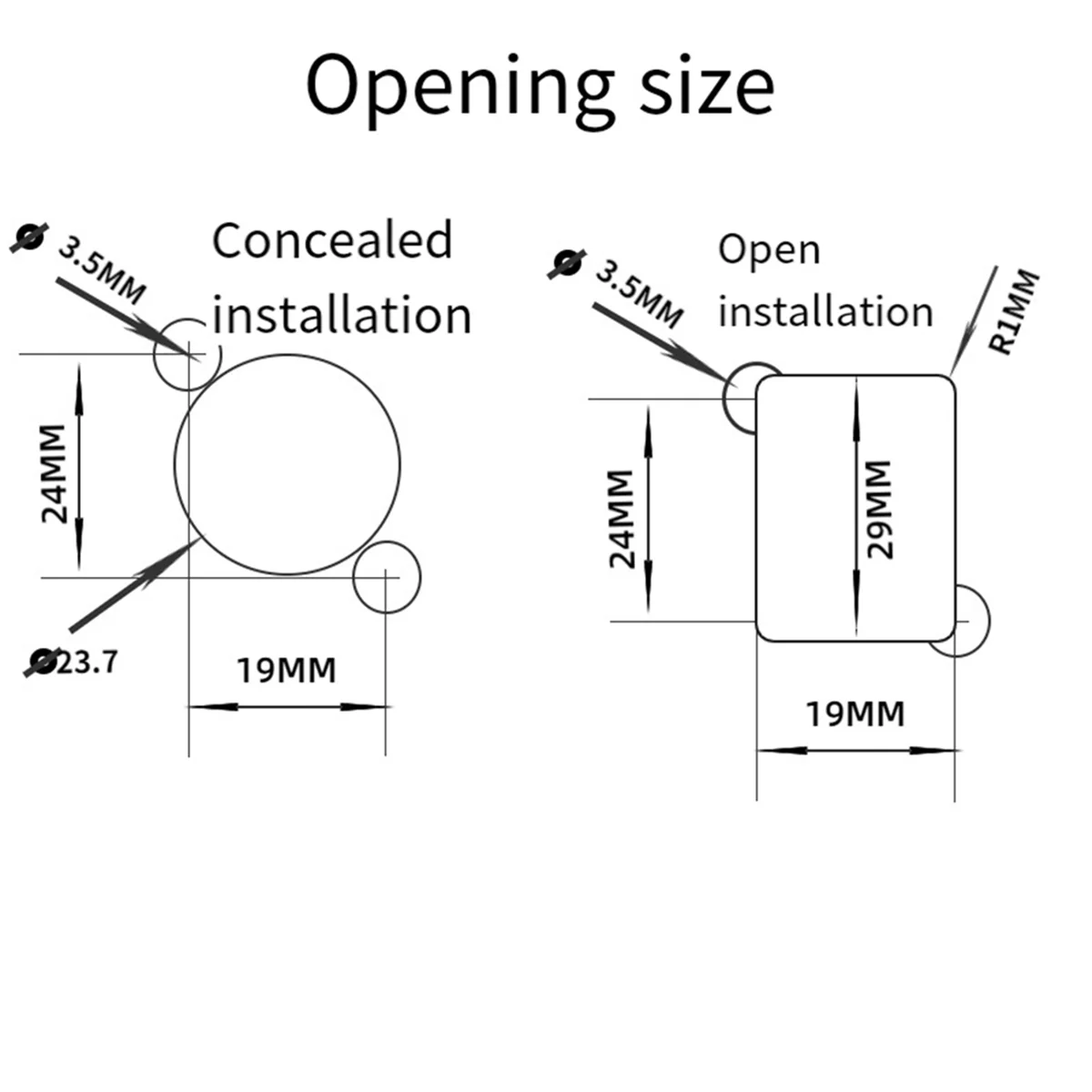Computer Module D-Shape RJ45 Super Category 5 Wiring CAT5E Network 86 Panel 1U Rack Panel Module