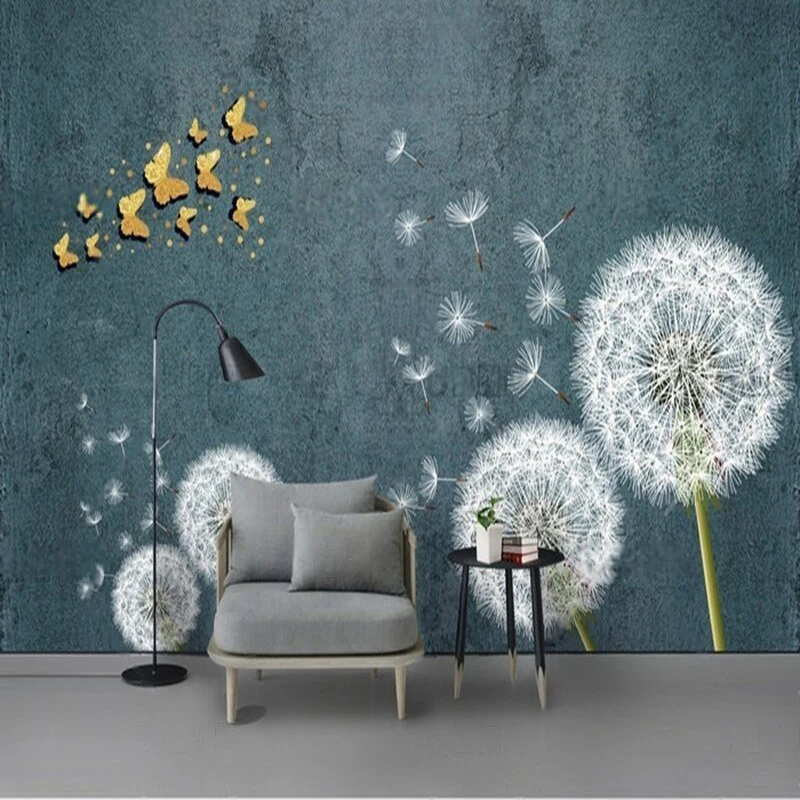 

Современный и простой одуванчик, ТВ, спальня, украшение для дома, фоновая настенная живопись