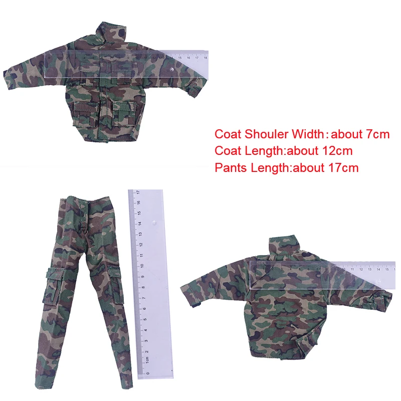 1/6 스케일 액션 피규어 액세서리 정글 위장 전투복 군복 12 인치 남성 Hottoys 인형 피규어