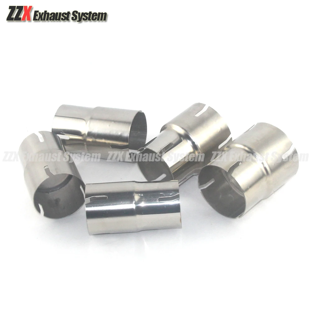 Auto and motorcycle exhaust pipe muffler reducer quick disconnecting connecting sleeve 304 stainless steel54/57/60/63/66/73/79mm