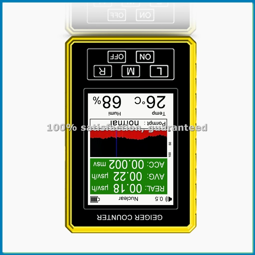

XR3 Pro Digital Nuclear Radiation Detector Geiger Counter Semi-Functional Dosimeter EMF Meter βγ X-Ray Beta Gamma Tester-ABLL