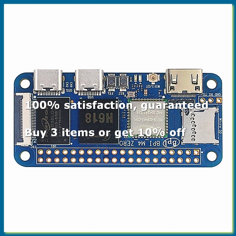 For Banana Pi - Zero Motherboard Allwinner H618 Linux Programming Learning ARM Cortexx-A53 Processor 2.4G/5G WIFI-DT30