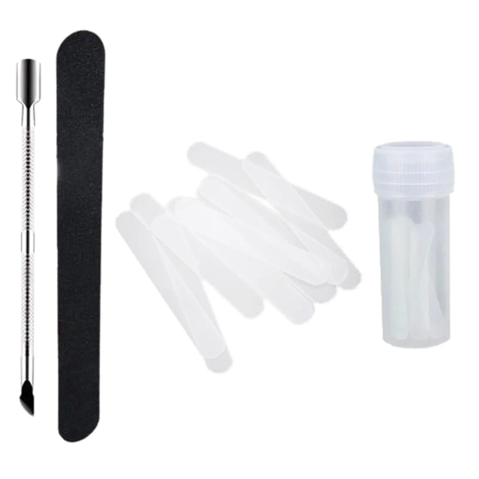 Toenail Clip Corrector Kit Plastic Nail Pusher File Accessories for Ingrown Nails Foot Treatment
