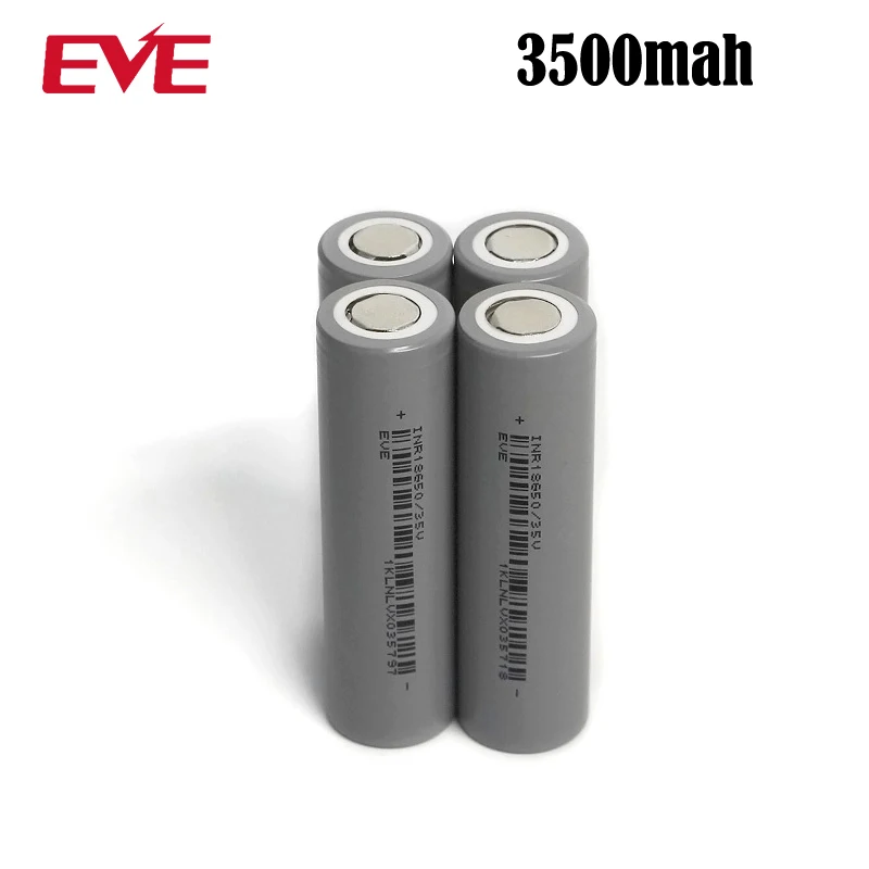 1-10pcs EVE 18650 Battery 3500mAh 35V Cylindrical Cell Lithium Batteries Consumer Electronics SUBMARINES Electric Folklifts