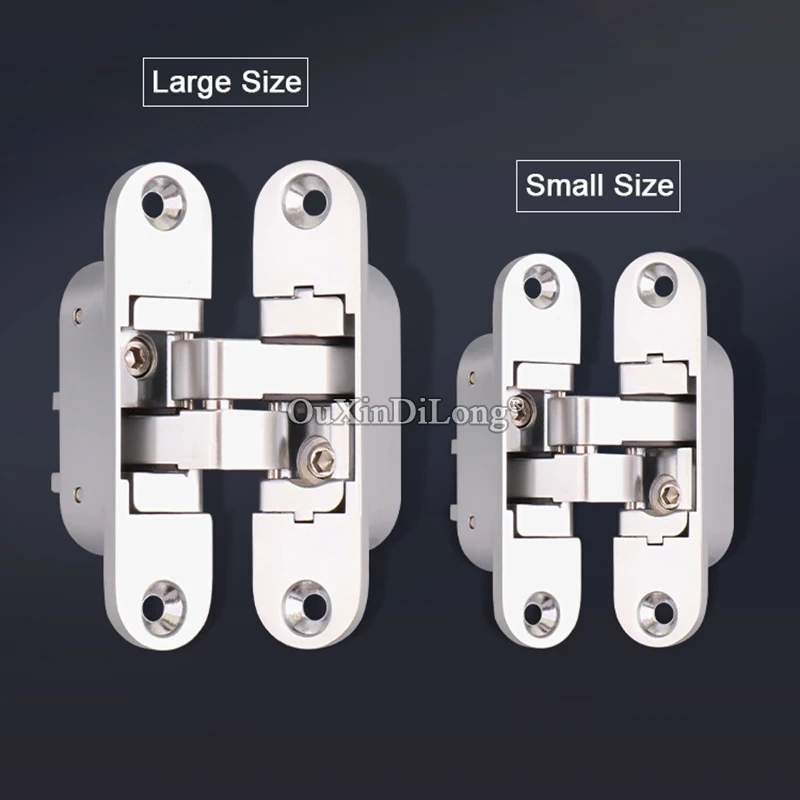 

3PCS/LOT 3D Adjustable Invisible Door Hinges 180° Folding Heavy Hidden Cross Hinges for Wood Door Caravan Worktops DIY Projects