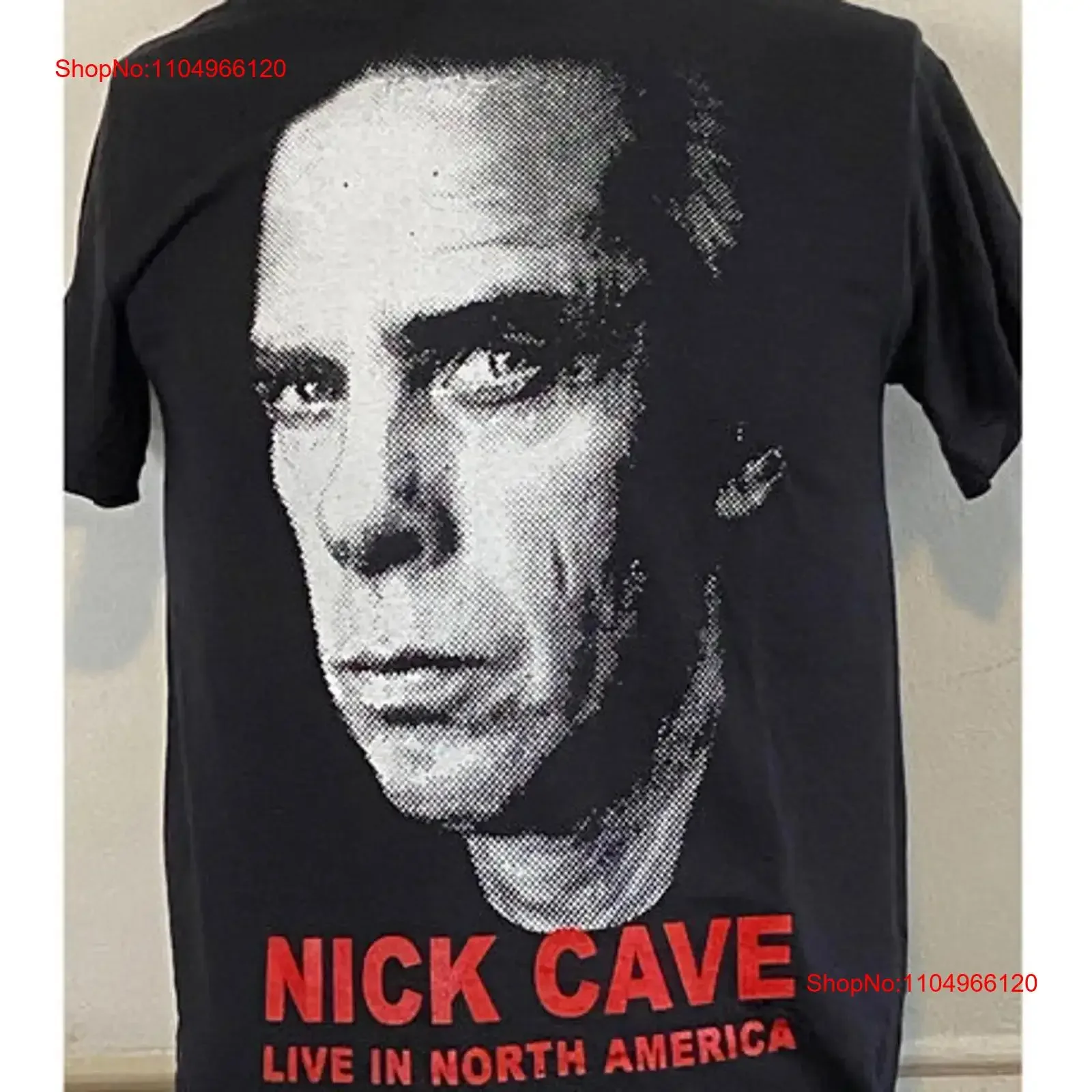 

Футболка Nick Cave Live in North America Tour, винтажная стираная дышащая дизайнерская одежда, стильная модная унисекс, мягкая мужская одежда