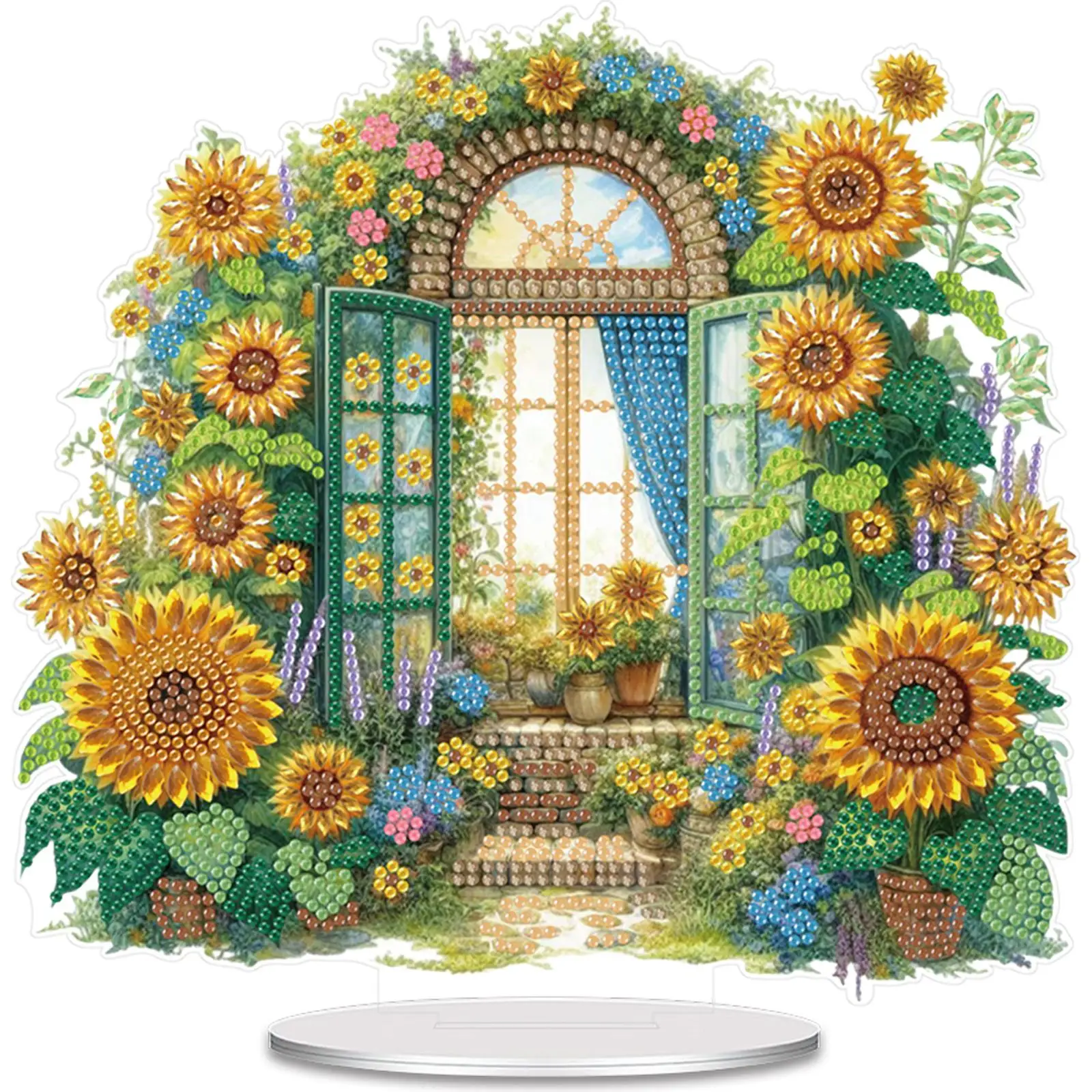 

2D плоский DIY акриловый алмазный живопись набор украшений для рабочего стола 5D DIY Алмазные художественные настольные украшения для домашнего офиса Настольный декор