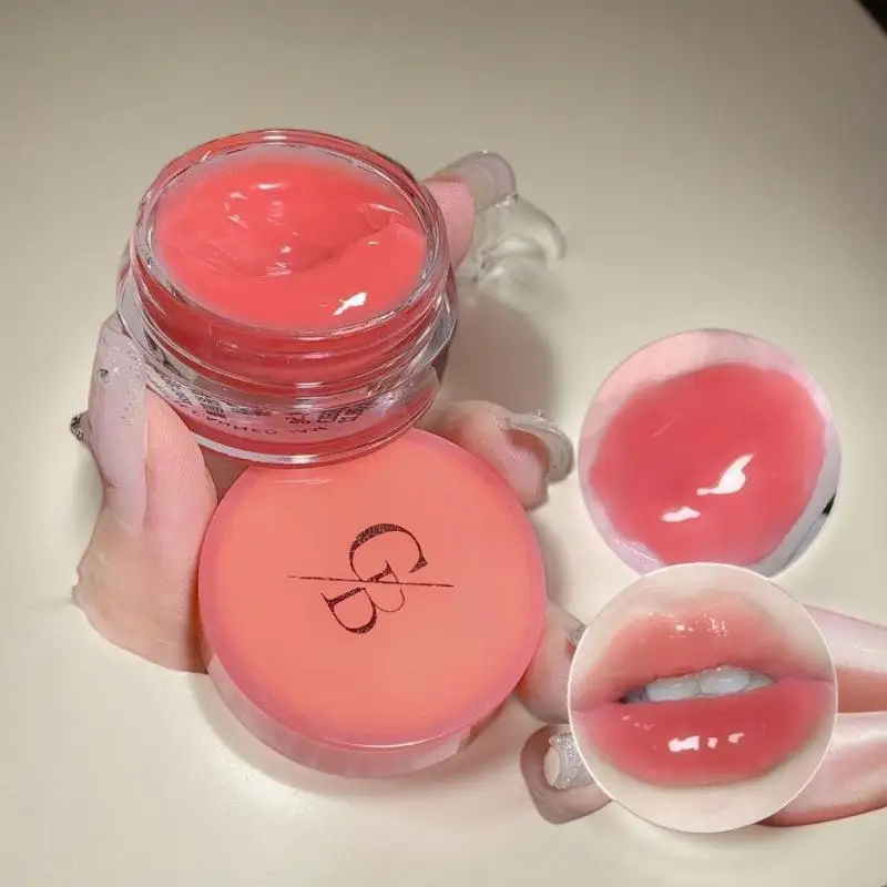 Gege bear 5g Jarred Jam Lip Gloss - Acabamento hidratante de brilho de água, efeito rechonchador, de longa duração e sem transferência