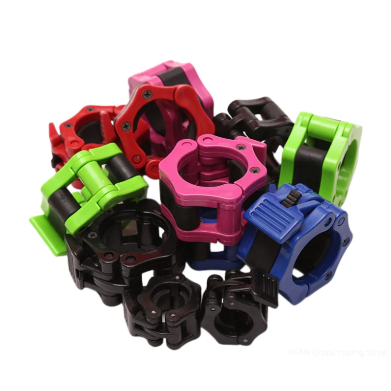 25/28/30/50mm Spinlock Barbell Collars Quick Release Barbell Clamps Weight Bar Clips for Weightlifting and Strength Training