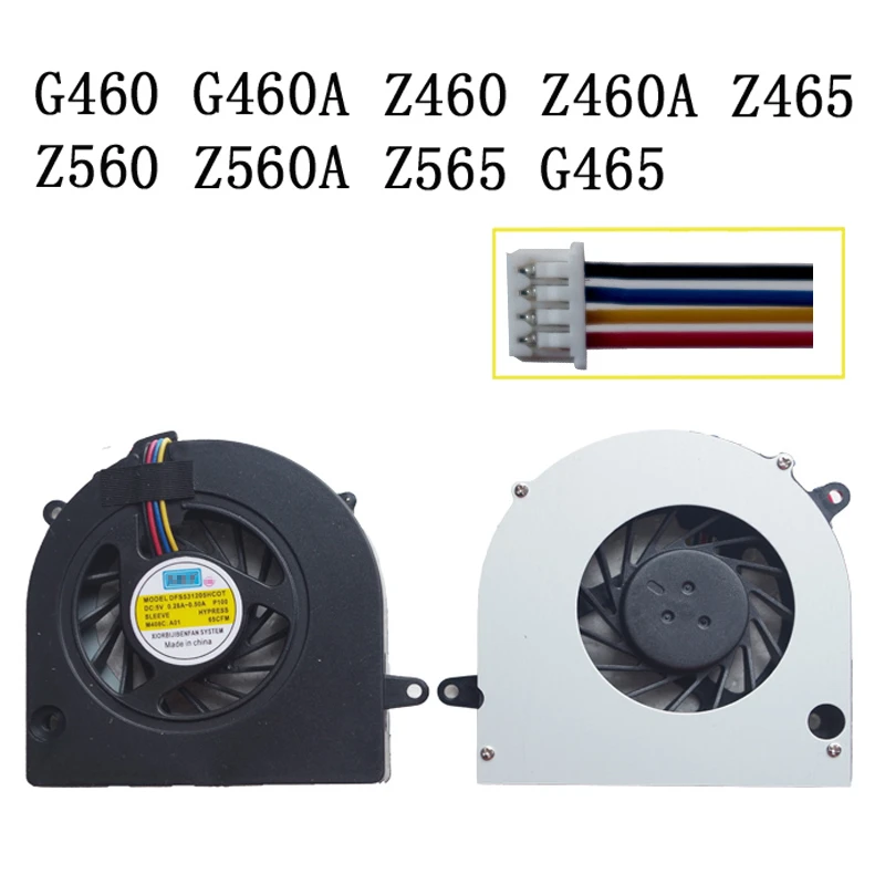 

New Laptop CPU Cooling Fan For Lenovo G460 G460A Z460 Z460A Z465 Z560 Z560A Z565 G465 Notebook Cooler Radiator