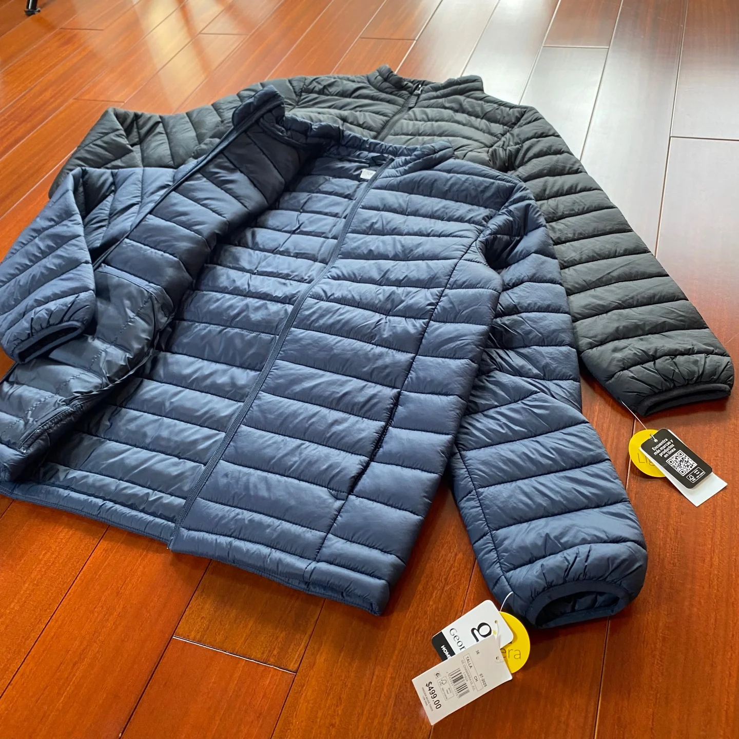 

Мужская легкая демисезонная куртка из технологичного волокна с воротником-стойкой, хлопковая, городская, приталенная, удлиненная