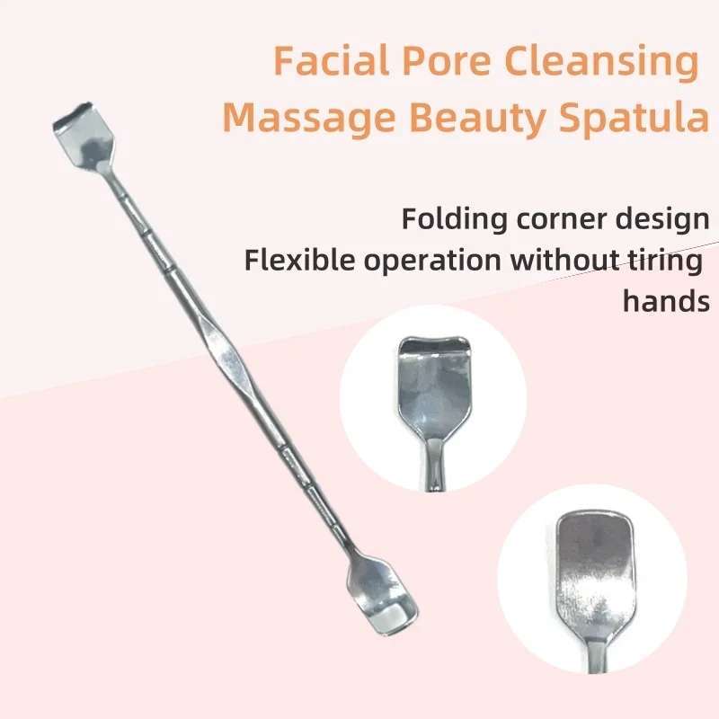 Peeling Blackhead Remover Deep Face Cleaning Lifting Ion Acne Pore Cleaner Facial Spatula Shovel Cleanser double-headed