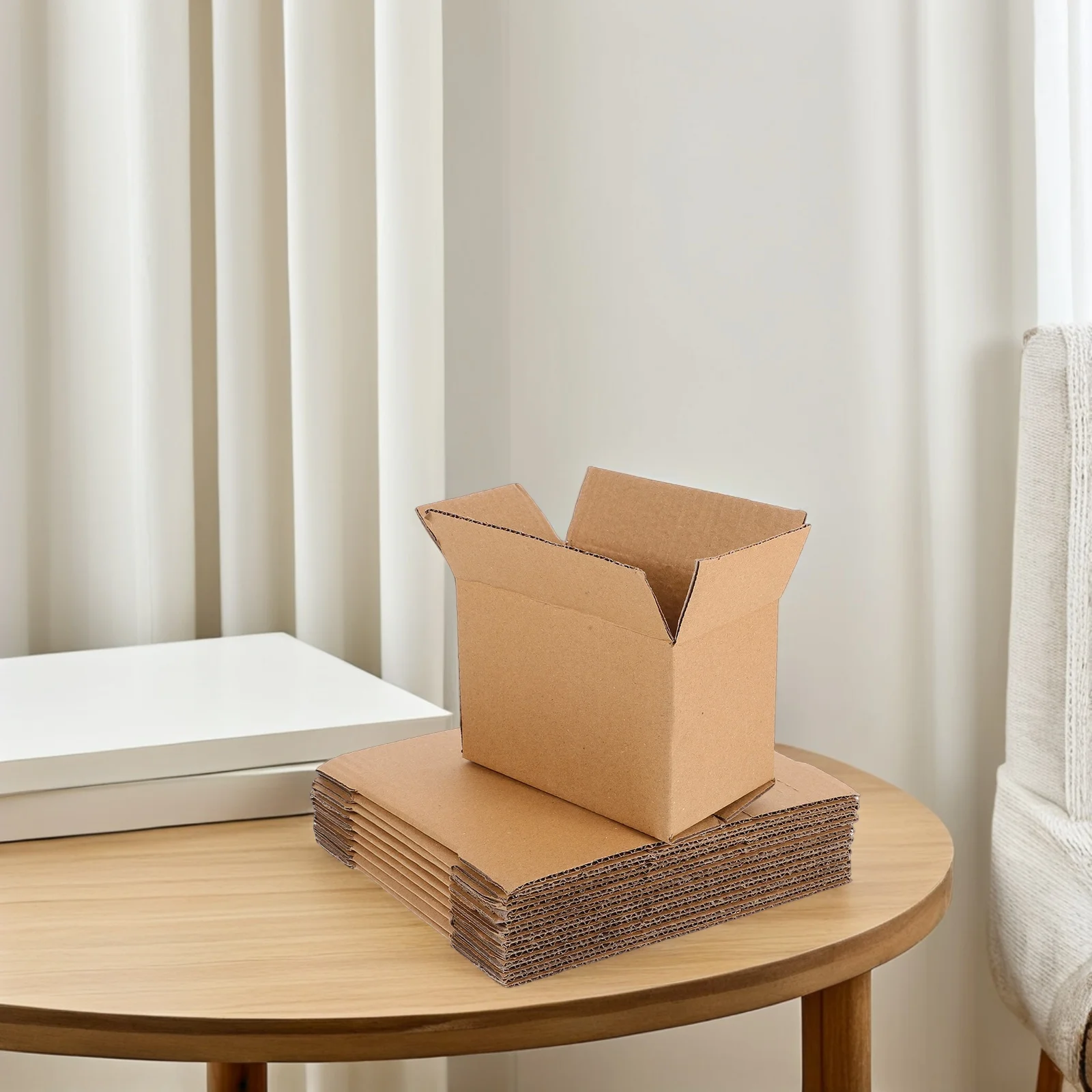 10pcs Corrugated Cardboard Boxes for Shipping Moving Packaging Safe Reusable Easy Assembly Storage Mail Boxes