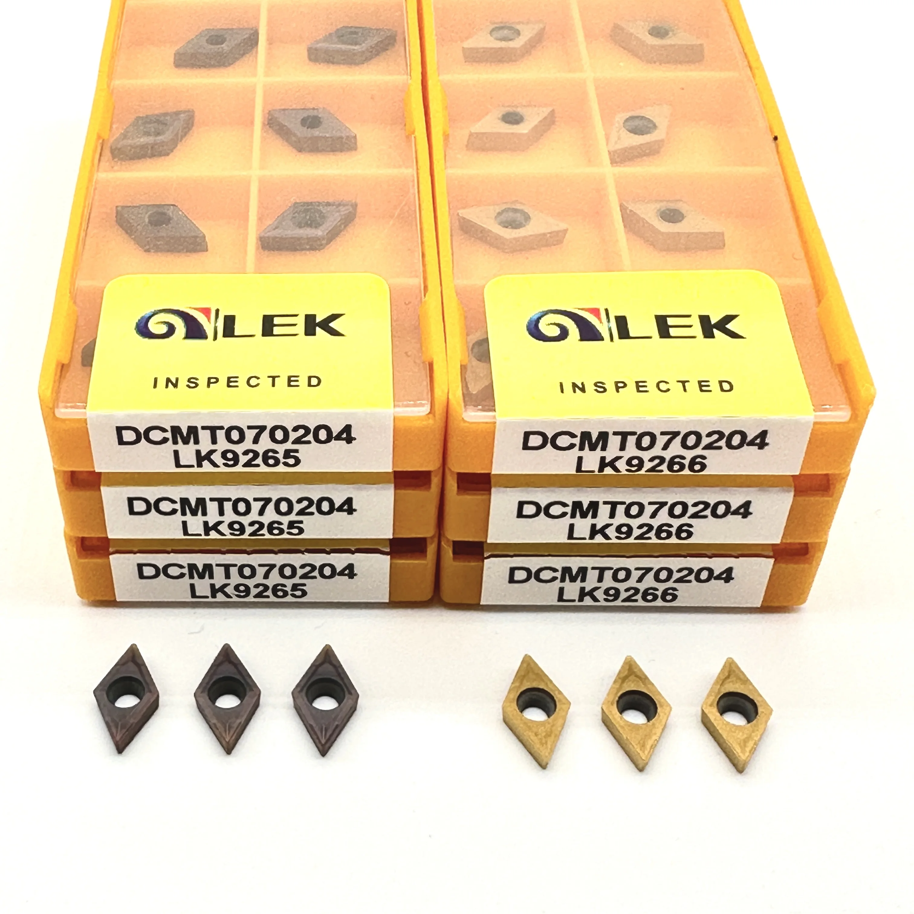 

DCMT070204 LK9265/LK9266 внутренний токарный инструмент, токарные станки по металлу, высококачественный режущий инструмент DCMT 070204, токарная пластина