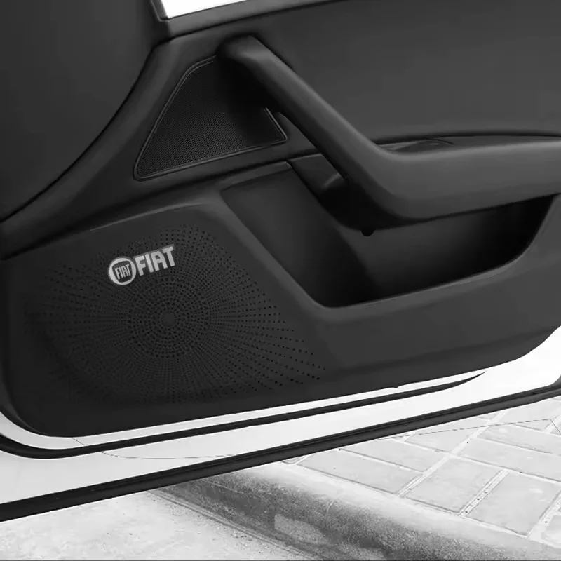 

2/5/10pcs Metal Fiat Emblem Speaker Audio Badge Sticker Interior for Fiat 500 Punto 124 125 500 Bravo Stilo Abarth Tipo Viaggio