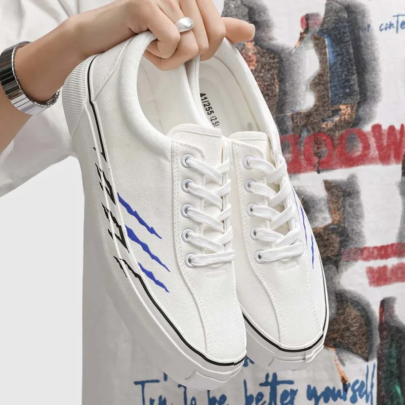 

2026 New Casual Sports Trend Fashionable Versatile Niche Lightweight Low Top Canvas Board Shoes Casual Quality Men's Shoes