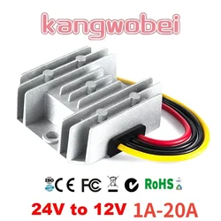 Regulador de voltaje de 24 voltios a 12 voltios, reductor de 24 V a 12 V, 5A, 8A, 10A, módulo Buck, convertidor de CC para coches, Solar, RoHS, CE