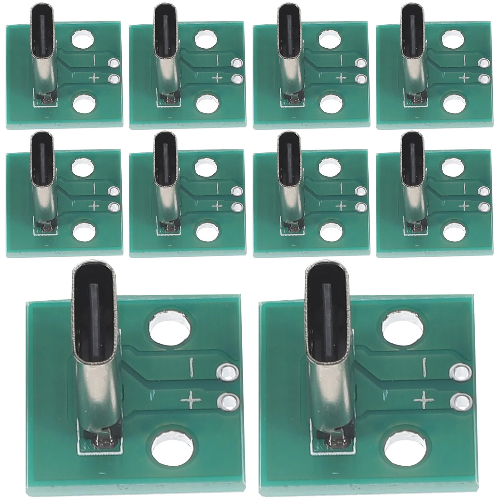 

10 Pcs Type Adapter Board USB Seat PCB Converter for Wire Zinc Alloy Female Connector Support Module