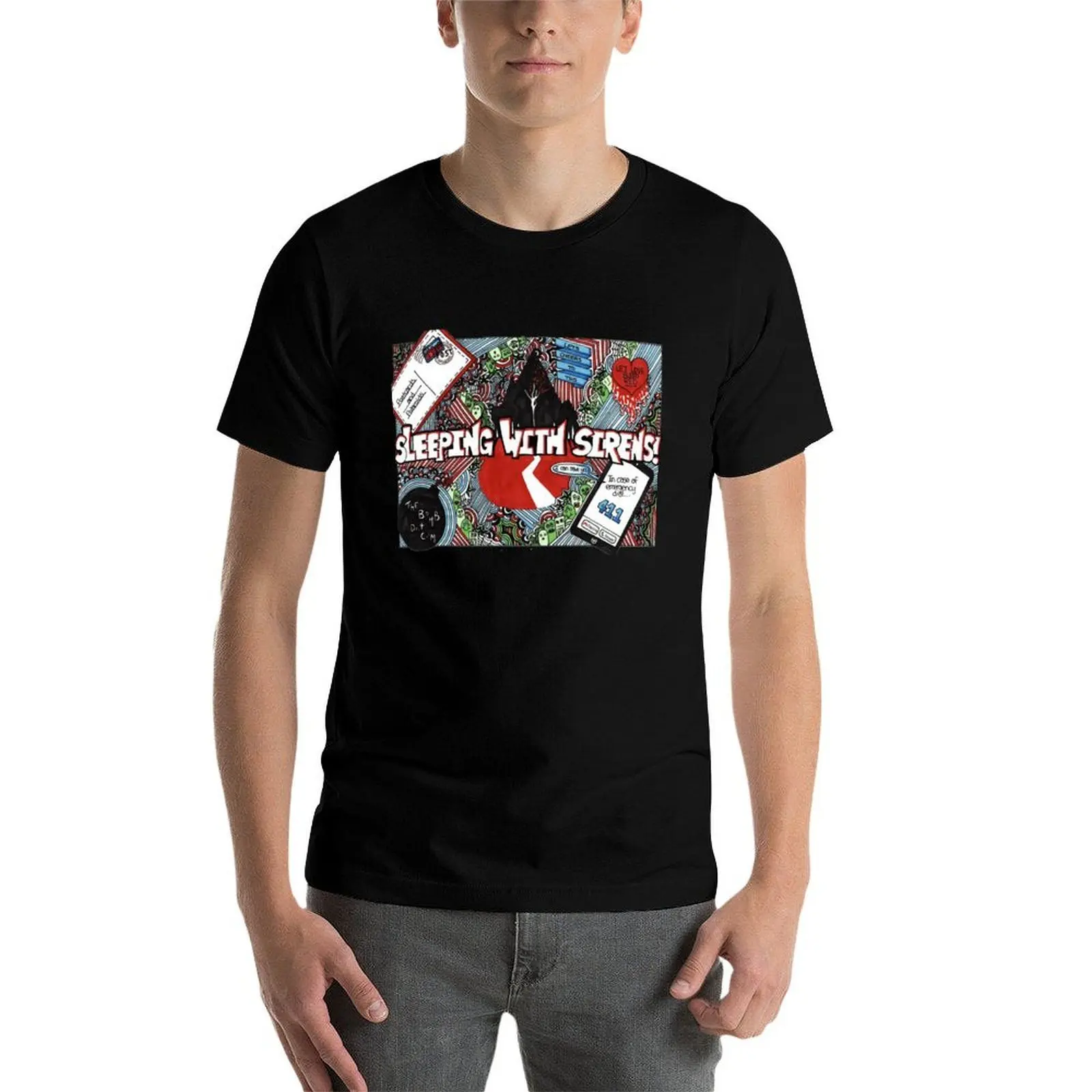 Vintage Sleeping With Sirens Idol Gift Fot You T-Shirt Casual Everyday Wear T-Shirt - view 4