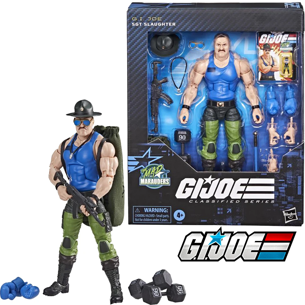 Pre Sale Hasbro Original G.I. Joe Classified Series #129 Deluxe Mad Marauders Sgt. Slaughter Action Figures Collectible Model