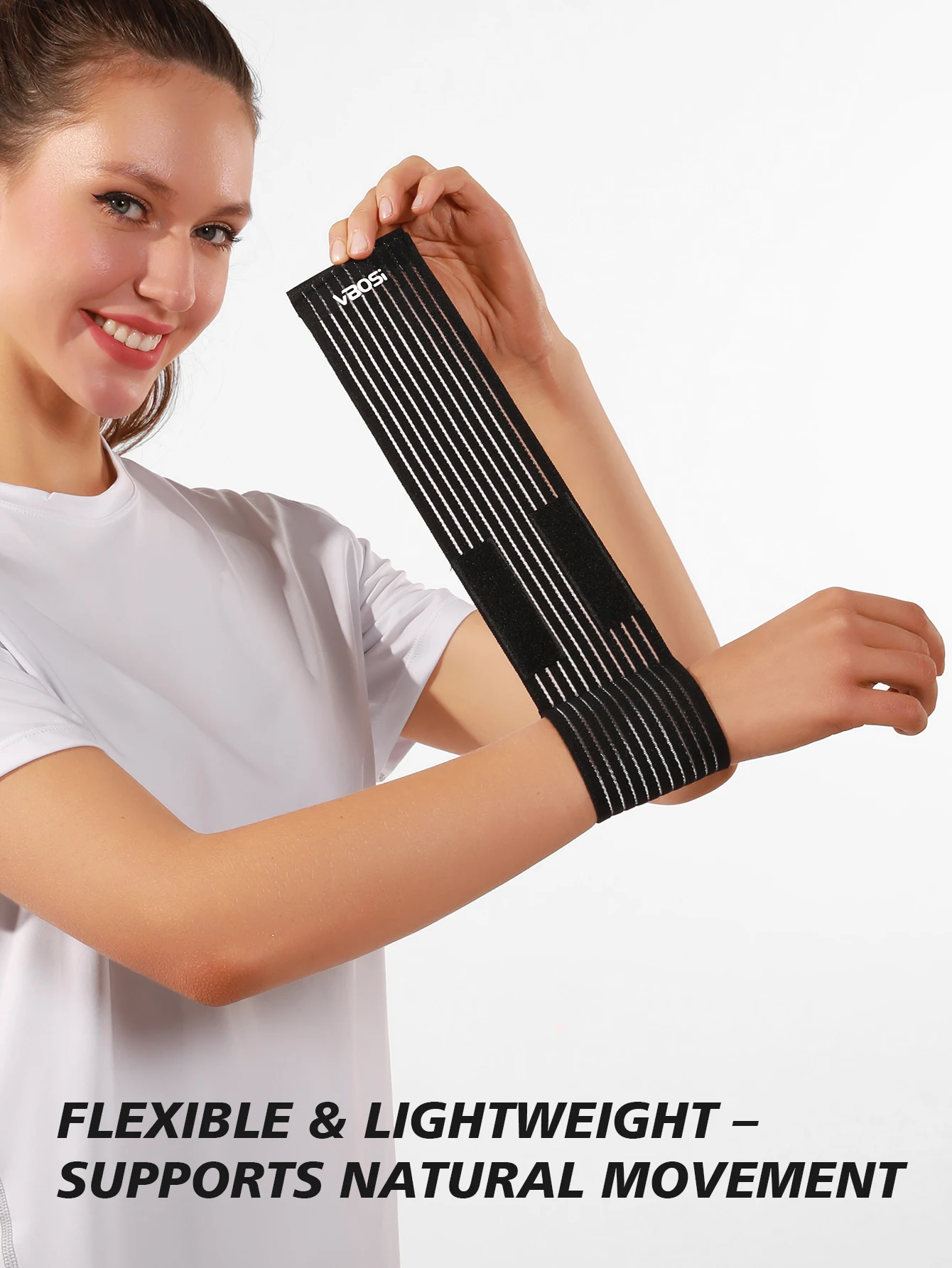 1 Piece Elastic Breathable Wrist Wraps Band for Men And Women Supportive Compression Brace for Fitness And Sports