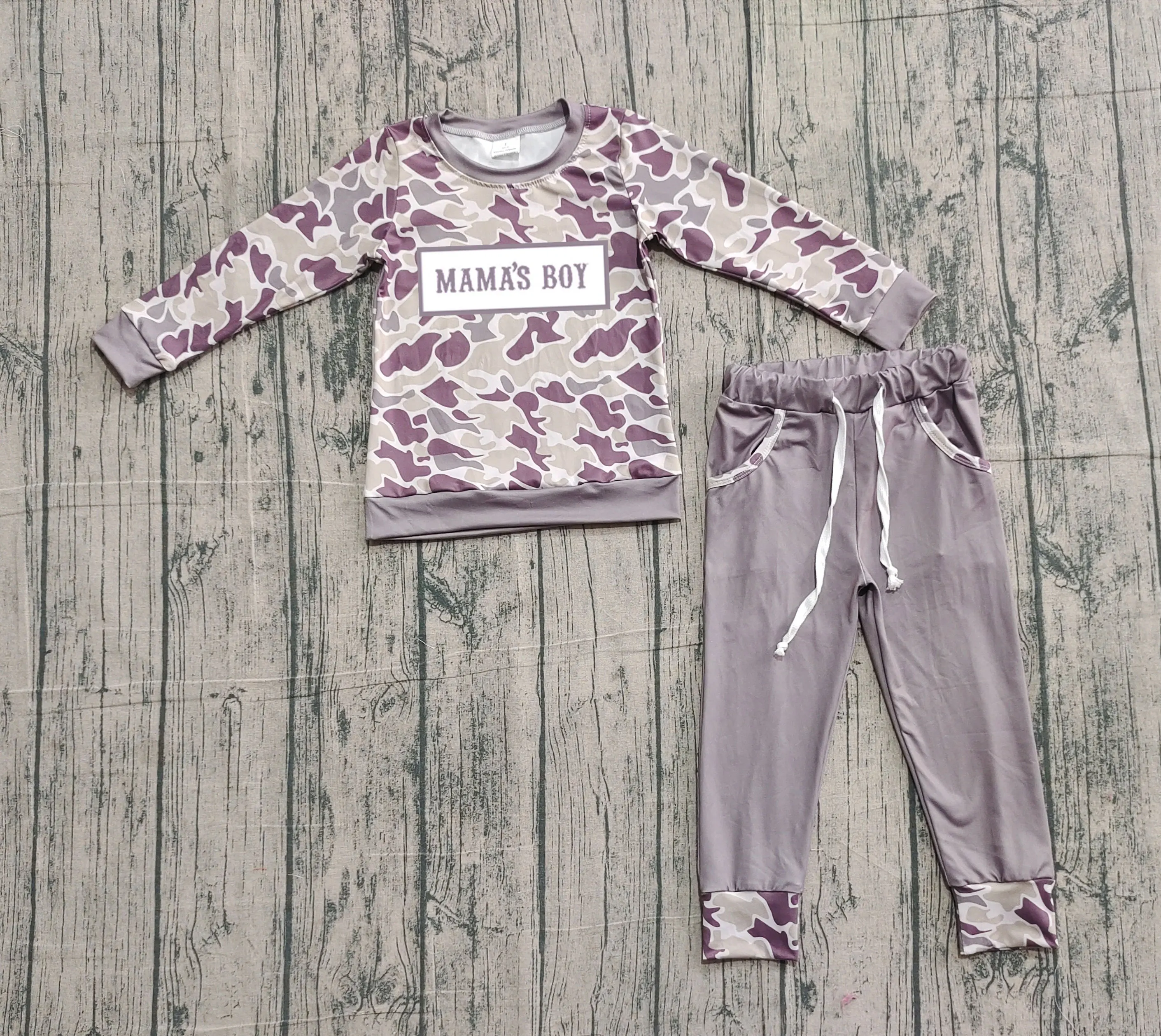 

Z1021-07 BLP1333 Presale Kids Outfit Long Sleeve Top With Pants Set Children Boutique Clothes