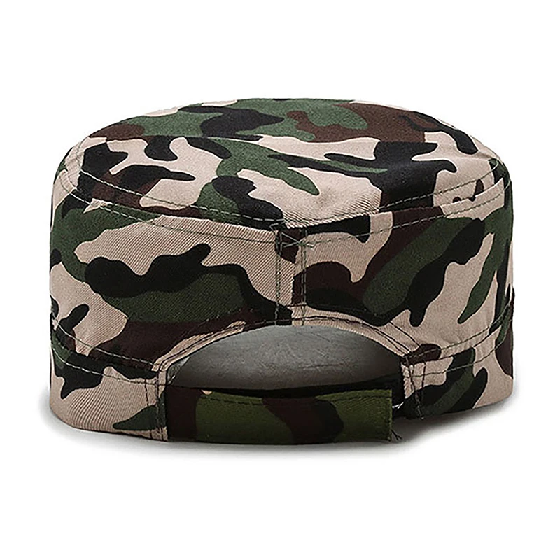 Outdoor Camouflage Hat Sun Hats Army Military Cap Men Unisex Flat Top Cap Fashion Snapback Baseball Caps